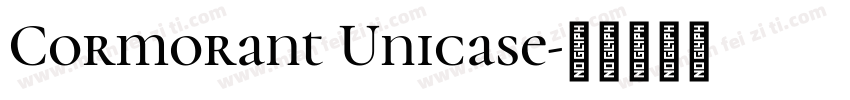 Cormorant Unicase字体转换